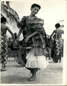 Shoeless: Calypso dancing to welcome Princess Margaret, Trinidad