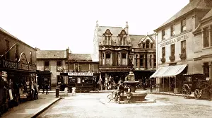 Camborne: Camborne Commercial Square early 1900s