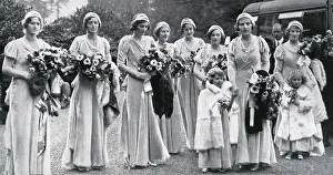 Sybilla: Cambridge-Abel Smith Balcombe wedding, 1931 - bridesmaids