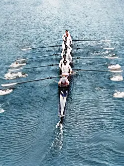 Atcolourisedpic: CAMBRIDGE BOAT CREW 1930