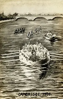 Cull: The Cambridge Eight competing in a shell race