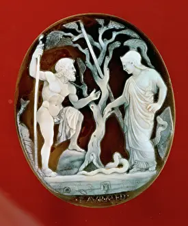 Sardonyx: Cameo of Poseidon and Athena