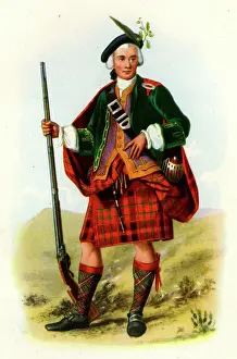 Kilt: Cameron of Lochiel tartan