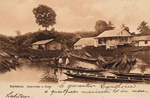 Douala: Cameroon - Douala. The Canoe Port