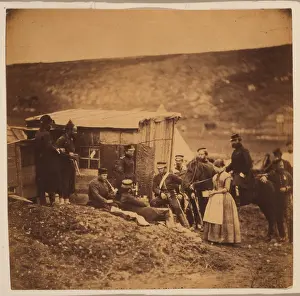 Convivial: Camp of the 4th Dragoons, convivial party, French & English