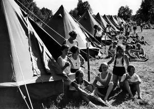 199005: Camp of the BDM in Brieselang, 1935