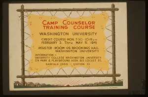 Counselor: Camp counselor training course, Washington University