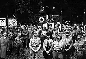 Preacher: Camp service at the founding of the Harzburg Front, 1931