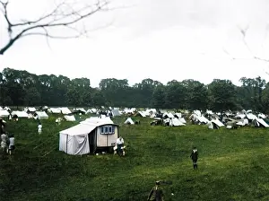 Incolourisedpic: CAMP SITE 1930S
