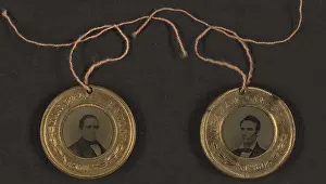 Tintype: Campaign button for 1860 presidential election ?