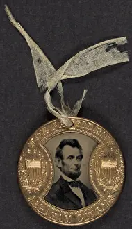 Tintype: Campaign button for 1864 presidential election ?