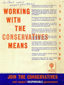 Points: Campaign poster, Conservative Party