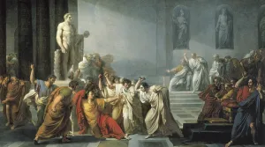 Decease: CAMUCCINI, Vincenzo. The Death of Julius Caesar