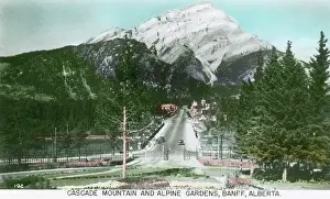 Banff: Canada - Cascade Mountain and Alpine Gardens, Banff