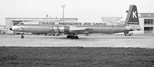 Luqa: Canadair CL-44D G-AXUL