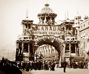 Granary: Canada's Coronation Arch, Whitehall, London - early 1900s