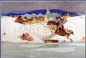 Snowscapes: CANADIAN TOWN IN SNOW