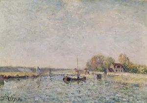 Pointillism: Canal, by Alfred Sisley