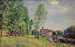 Moret: Canal at Matrat, by Alfred Sisley