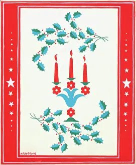Sprays: Candles and Holly ? with holly sprays