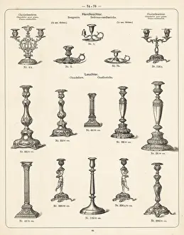 Wurttembergische: Candlesticks for the bedroom and the piano