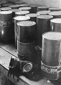 Zyklon: Canisters of Zyklon pellets used in gas chambers