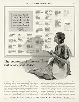 Canned: CANNED FOODS ADVERT
