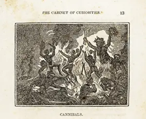 Henry Piercy: Cannibals dancing around a fire