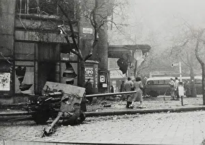 Rebellions: Cannon in Budapest (Dohany utca) during the Hungarian Re
