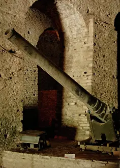 Invaders: Cannon. Military Museum of the Citadel. Gjirokaster. Republi