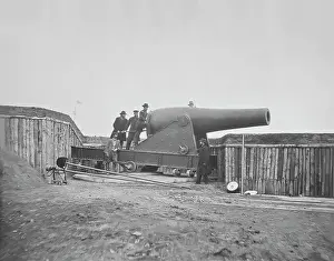 1860 1869: Cannon mounted in Fort at Battery Rodger during