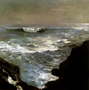 Crashing: Cannon Rock, by Winslow Homer