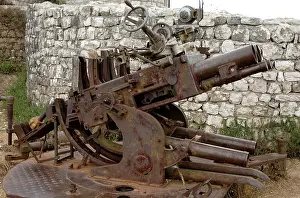 Gunpowder: Cannon of the Second World War. Lekuresi Castle. Saranda. Al