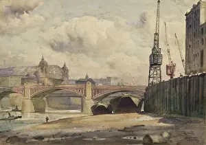 Blackfriars: Cannon Street Station from the Thames