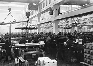 Skoda: Cannon turnery at Skoda, 1917