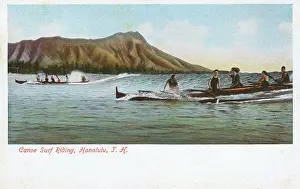 Surfer: Canoe Surfing in Honolulu, Hawaii
