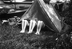 Campers: After a canoe trip on the Havel the three weekend