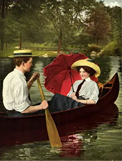 Sculls: Canoeing Couple