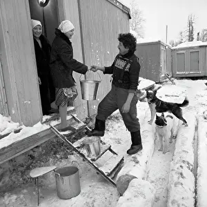 Tract: Canteen on territory of drilling rig, 1988
