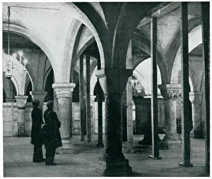 Phony: Canterbury Cathedral Crypt supports, September 1939