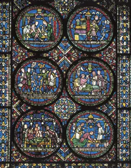 Enamelware: Canterbury Cathedral stained glass window