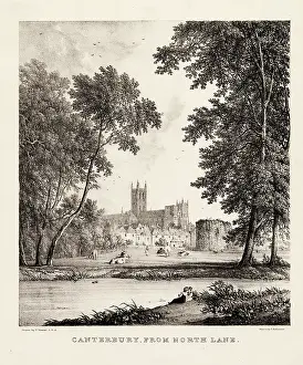 Westall: Canterbury, from the North Lane