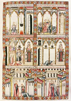 Alfonso: Canticles of Holy Mary. Codice of El Escorial. Written in Ga