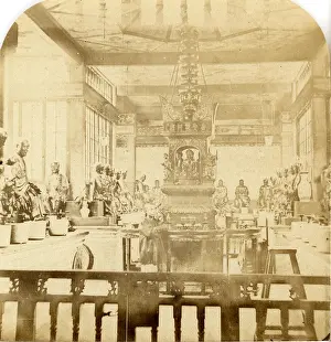 Negretti: Canton. Interior of the Temple of 500 Idols