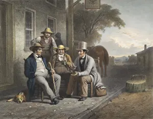 Caleb: Canvassing for a Vote, 1853, hand-colored