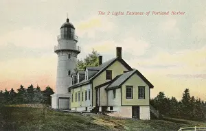 Lighthouses: Cape Elizabeth East Lighthouse, Portland, Maine, USA