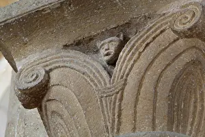 Fides: Capital, Abbatiale Sainte-Foy, Conques, Midi-Pyrenees