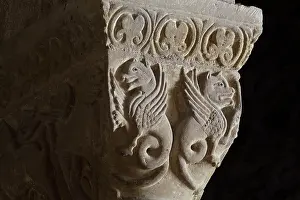 Fides: Capital, Abbatiale Sainte-Foy, Conques, Midi-Pyrenees