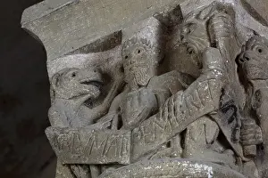 Fides: Capital, Abbatiale Sainte-Foy, Conques, Midi-Pyrenees