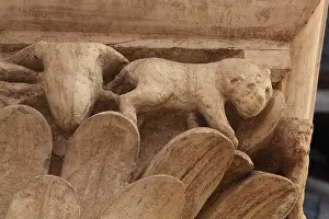 Sabinus: Capital carving, Bari Cathedral, Bari, Puglia, Italy